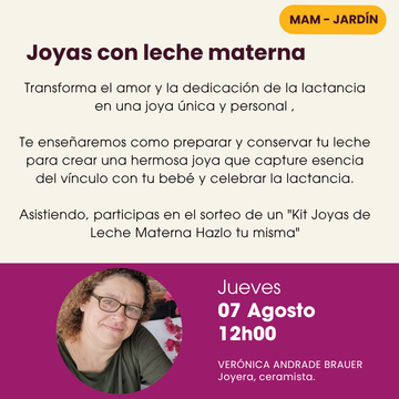 Taller de Joyas con Leche Materna - Un tesoro para mamá